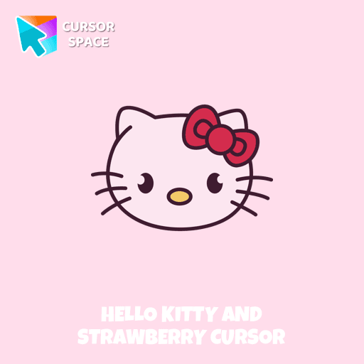 Hello Kitty and Strawberry cursor arrow cursor